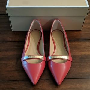 Michael Kors Jess Flat Crimson Size 6